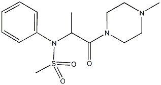 N-[1-methyl-2-(4-methyl-1-piperazinyl)-2-oxoethyl]-N-phenylmethanesulfonamide