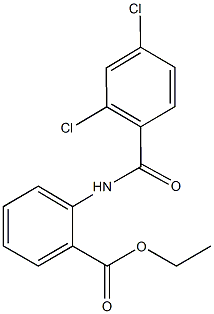 ethyl 2-[(2,4-dichlorobenzoyl)amino]benzoate Structure