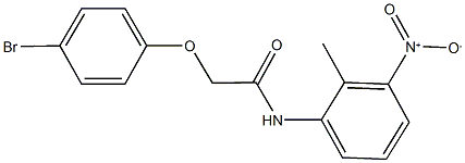 2-(4-bromophenoxy)-N-{3-nitro-2-methylphenyl}acetamide