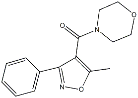 4-[(5-methyl-3-phenyl-4-isoxazolyl)carbonyl]morpholine Structure