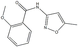 2-methoxy-N-(5-methyl-3-isoxazolyl)benzamide 结构式