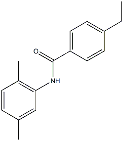 N-(2,5-dimethylphenyl)-4-ethylbenzamide,,结构式