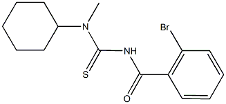 N'-(2-bromobenzoyl)-N-cyclohexyl-N-methylthiourea Structure