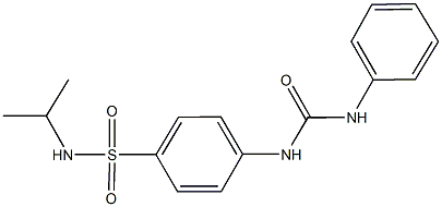 4-[(anilinocarbonyl)amino]-N-isopropylbenzenesulfonamide Structure