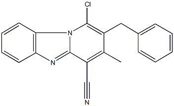 2-benzyl-1-chloro-3-methylpyrido[1,2-a]benzimidazole-4-carbonitrile