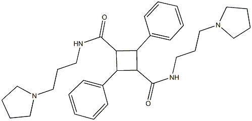 2,4-diphenyl-N~1~,N~3~-bis[3-(1-pyrrolidinyl)propyl]-1,3-cyclobutanedicarboxamide