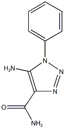 5-amino-1-phenyl-1H-1,2,3-triazole-4-carboxamide 结构式