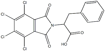 3-phenyl-2-(4,5,6,7-tetrachloro-1,3-dioxo-1,3-dihydro-2H-isoindol-2-yl)propanoic acid Structure