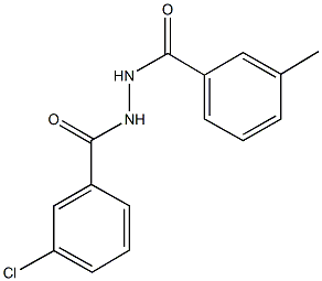 N'-(3-chlorobenzoyl)-3-methylbenzohydrazide,,结构式