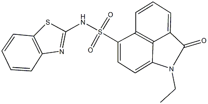 N-(1,3-benzothiazol-2-yl)-1-ethyl-2-oxo-1,2-dihydrobenzo[cd]indole-6-sulfonamide Struktur