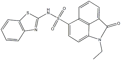 N-(1,3-benzothiazol-2-yl)-1-ethyl-2-oxo-1,2-dihydrobenzo[cd]indole-6-sulfonamide Structure