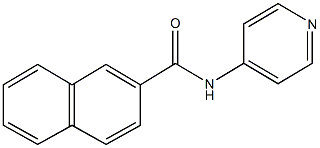 N-(4-pyridinyl)-2-naphthamide 化学構造式