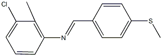  3-chloro-2-methyl-N-[4-(methylsulfanyl)benzylidene]aniline