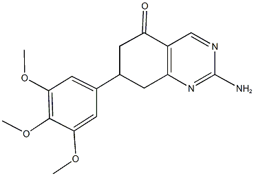 2-amino-7-(3,4,5-trimethoxyphenyl)-7,8-dihydro-5(6H)-quinazolinone