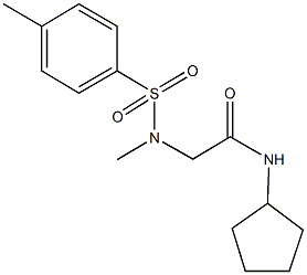 N-cyclopentyl-2-{methyl[(4-methylphenyl)sulfonyl]amino}acetamide|