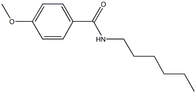 N-hexyl-4-(methyloxy)benzamide Structure