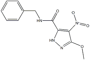 N-benzyl-4-nitro-3-methoxy-1H-pyrazole-5-carboxamide