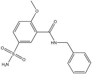 5-(aminosulfonyl)-N-benzyl-2-methoxybenzamide 结构式