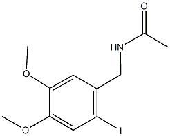 N-(2-iodo-4,5-dimethoxybenzyl)acetamide 结构式