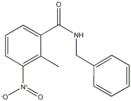 N-benzyl-3-nitro-2-methylbenzamide Struktur