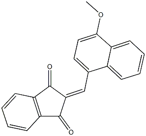 2-[(4-methoxy-1-naphthyl)methylene]-1H-indene-1,3(2H)-dione|
