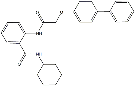 2-{[([1,1'-biphenyl]-4-yloxy)acetyl]amino}-N-cyclohexylbenzamide