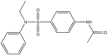 N-{4-[(ethylanilino)sulfonyl]phenyl}acetamide,,结构式