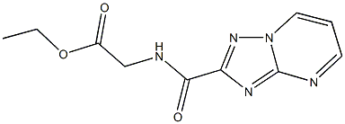 ethyl [([1,2,4]triazolo[1,5-a]pyrimidin-2-ylcarbonyl)amino]acetate Structure