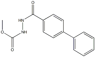 methyl 2-([1,1'-biphenyl]-4-ylcarbonyl)hydrazinecarboxylate Structure