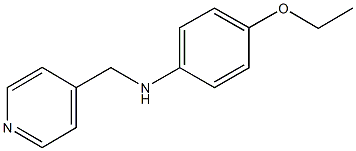 N-(4-ethoxyphenyl)-N-(4-pyridinylmethyl)amine Structure