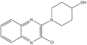 1-(3-chloro-2-quinoxalinyl)-4-piperidinol,,结构式