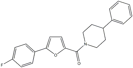 1-[5-(4-fluorophenyl)-2-furoyl]-4-phenylpiperidine|