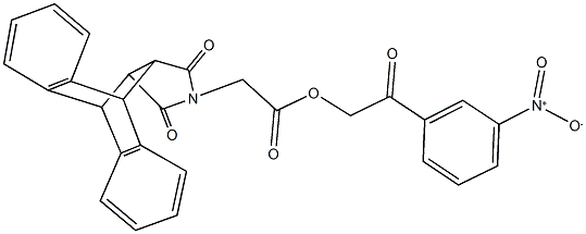  2-{3-nitrophenyl}-2-oxoethyl (16,18-dioxo-17-azapentacyclo[6.6.5.0~2,7~.0~9,14~.0~15,19~]nonadeca-2,4,6,9,11,13-hexaen-17-yl)acetate