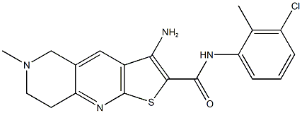 3-amino-N-(3-chloro-2-methylphenyl)-6-methyl-5,6,7,8-tetrahydrothieno[2,3-b][1,6]naphthyridine-2-carboxamide
