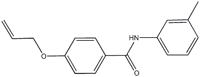 4-(allyloxy)-N-(3-methylphenyl)benzamide 化学構造式