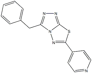 3-benzyl-6-(4-pyridinyl)[1,2,4]triazolo[3,4-b][1,3,4]thiadiazole