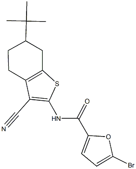  5-bromo-N-[6-(tert-butyl)-3-cyano-4,5,6,7-tetrahydro-1-benzothiophen-2-yl]-2-furamide