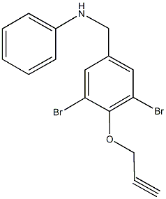 N-[3,5-dibromo-4-(2-propynyloxy)benzyl]-N-phenylamine|