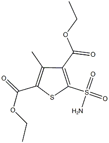 diethyl 5-(aminosulfonyl)-3-methyl-2,4-thiophenedicarboxylate|
