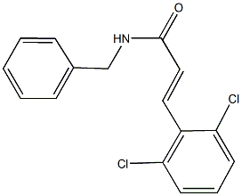 N-benzyl-3-(2,6-dichlorophenyl)acrylamide,,结构式