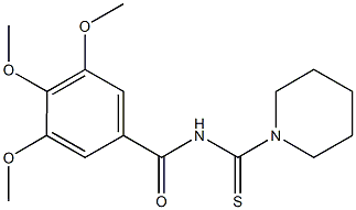 3,4,5-trimethoxy-N-(1-piperidinylcarbothioyl)benzamide