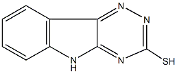 5H-[1,2,4]triazino[5,6-b]indol-3-yl hydrosulfide Struktur