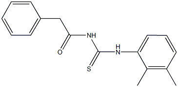 N-(2,3-dimethylphenyl)-N'-(phenylacetyl)thiourea,,结构式