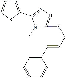 cinnamyl 4-methyl-5-(2-thienyl)-4H-1,2,4-triazol-3-yl sulfide