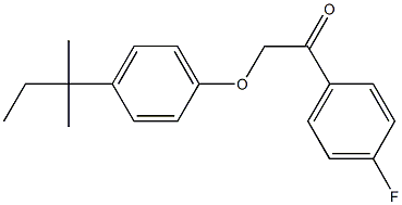 1-(4-fluorophenyl)-2-(4-tert-pentylphenoxy)ethanone,,结构式