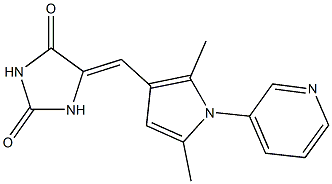 5-[(2,5-dimethyl-1-pyridin-3-yl-1H-pyrrol-3-yl)methylene]imidazolidine-2,4-dione