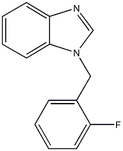 1-(2-fluorobenzyl)-1H-benzimidazole,,结构式
