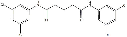 N~1~,N~5~-bis(3,5-dichlorophenyl)pentanediamide Structure