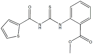 methyl 2-({[(2-thienylcarbonyl)amino]carbothioyl}amino)benzoate