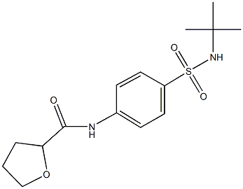 N-{4-[(tert-butylamino)sulfonyl]phenyl}tetrahydro-2-furancarboxamide Structure